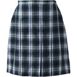 School Uniform Women's Plaid Box Pleat Skirt Top of the Knee, Front