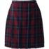 Women's Plaid Box Pleat Skirt Top of the Knee, Front