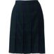 School Uniform Women's Plaid Box Pleat Skirt Top of the Knee, Front