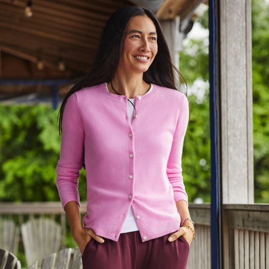 Womens Pink Sweaters | Lands' End