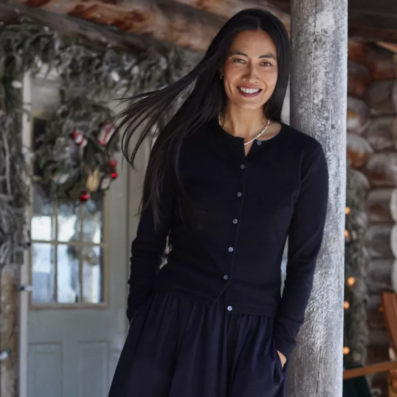 Women's Cashmere Cardigan Sweater, alternative image