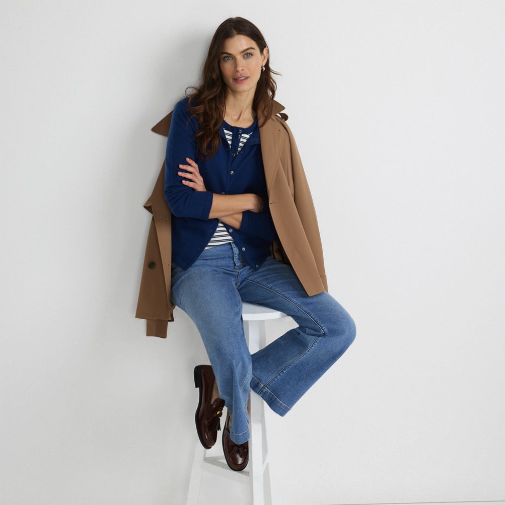 売れ筋商品|||ランズエンド ニット&セーター アウター レディース Women's Petite Cashmere Cardigan Sweater Black Lands' End Womens Cashmere Cardigan Sweater Black Petite X