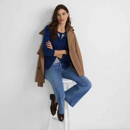 Women's Cashmere Cardigan Sweater - primary