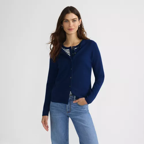 Women's Cashmere Cardigan Sweater, Front