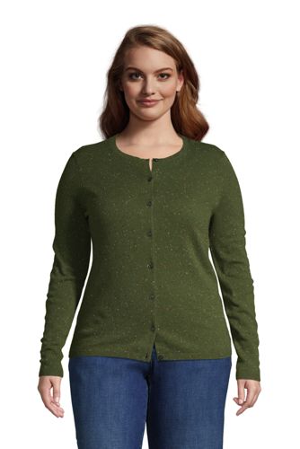 lands end plus size cardigans