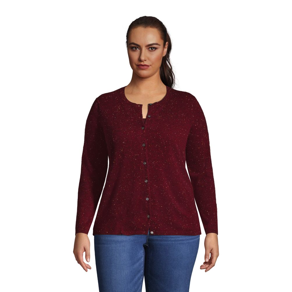 Lands end plus shop size cashmere sweaters