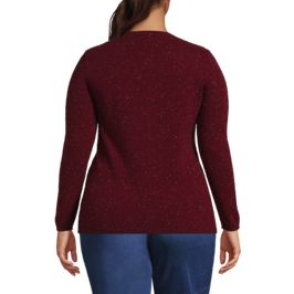 Women's Plus Size Cashmere Cardigan Sweater - secondary