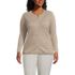 Women's Plus Size Cashmere Cardigan Sweater, Front