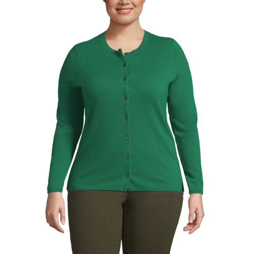 lands end plus size cardigan sweaters