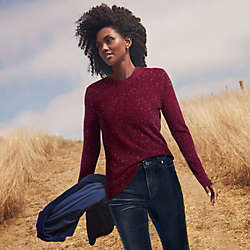 Women's Cashmere Crewneck Sweater, alternative image