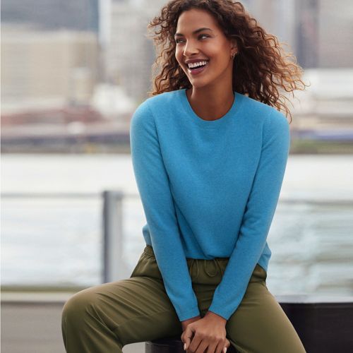 Kaschmir-Pullover mit rundem Ausschnitt image number 5
