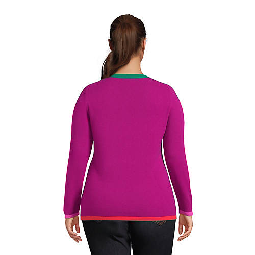 Women's Plus Size Cashmere Sweater - Secondary