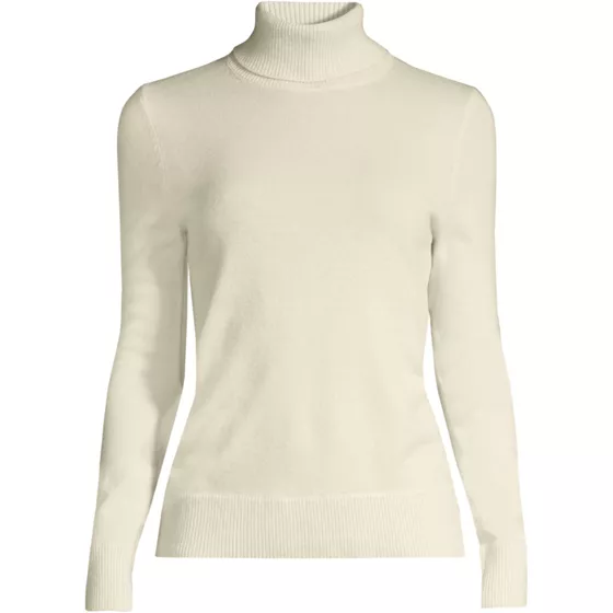 Women's Plus Size Cashmere Turtleneck Sweater - primary