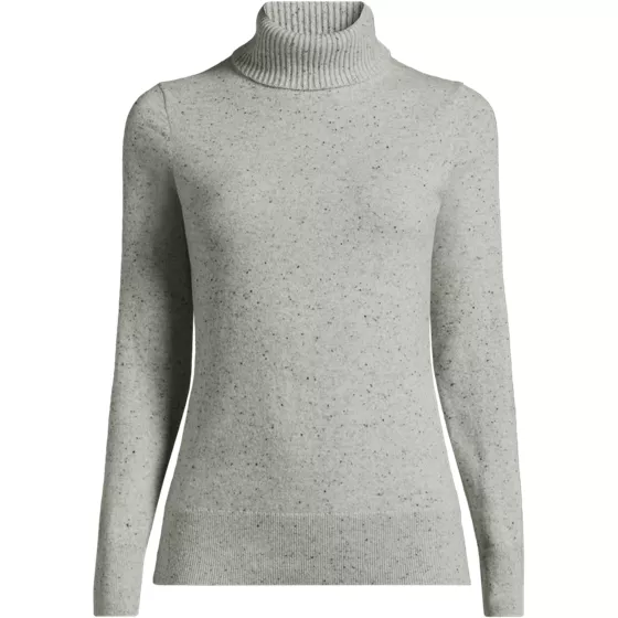 Women's Plus Size Cashmere Turtleneck Sweater - primary
