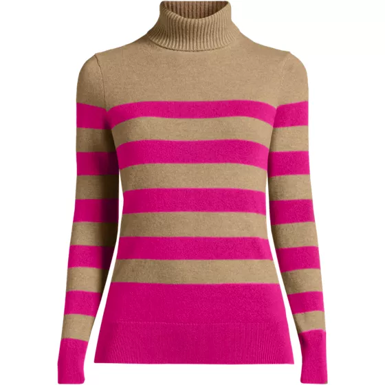 Women's Plus Size Cashmere Turtleneck Sweater - primary