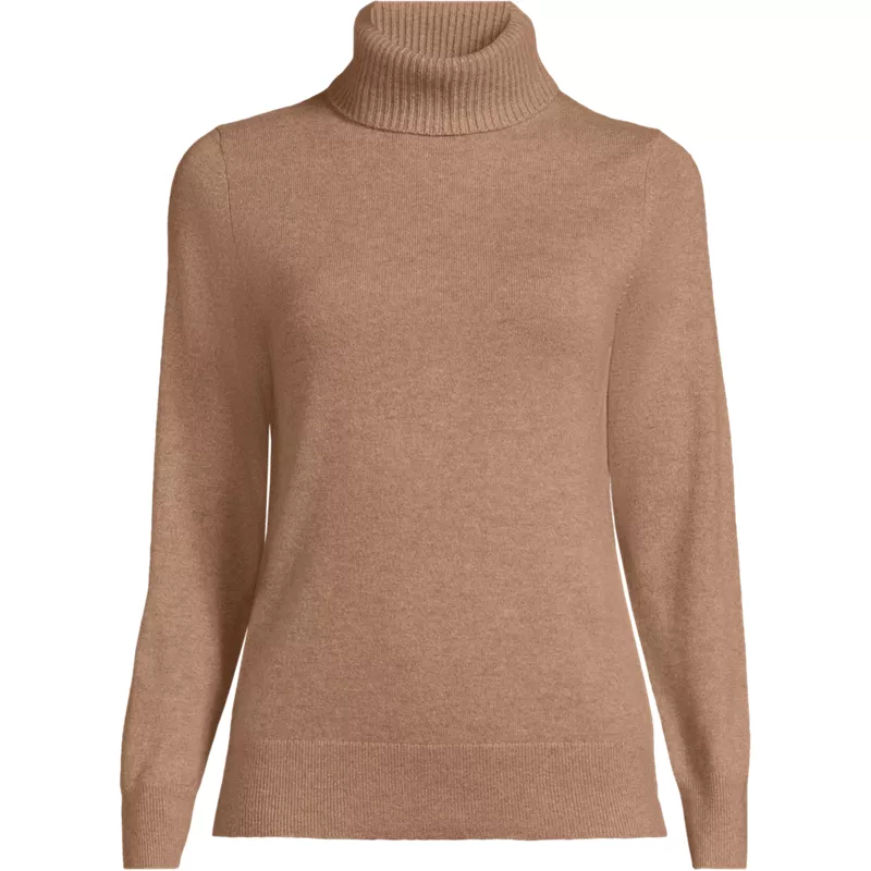 Women's Tall Cashmere Turtleneck Sweater, Front