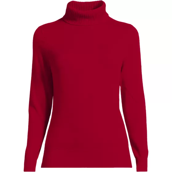 Women's Plus Size Cashmere Turtleneck Sweater - primary