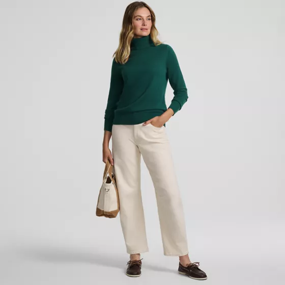 Women's Cashmere Turtleneck Sweater - primary