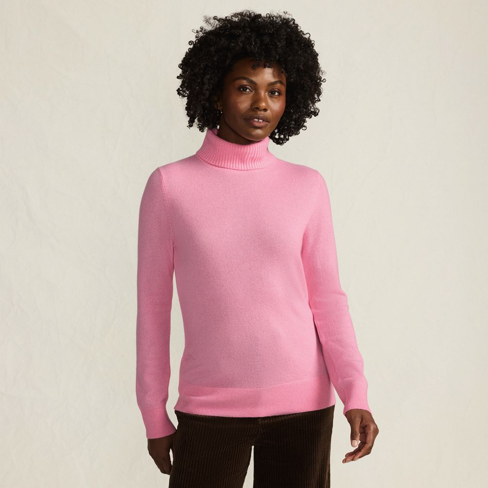 Women's Cashmere Turtleneck Sweater | Lands' End