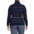Women's Plus Size Cashmere Turtleneck Sweater, Back