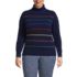 Women's Plus Size Cashmere Turtleneck Sweater, Front