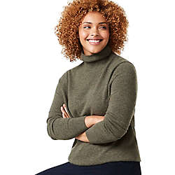 Women's Plus Size Cashmere Turtleneck Sweater, alternative image