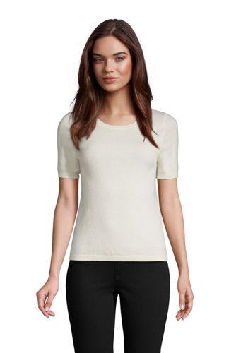 short sleeve cashmere sweater