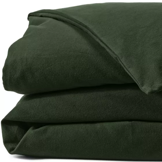 Comfy Super Soft Cotton Flannel Duvet Bed Cover and Sham - 5oz - primary