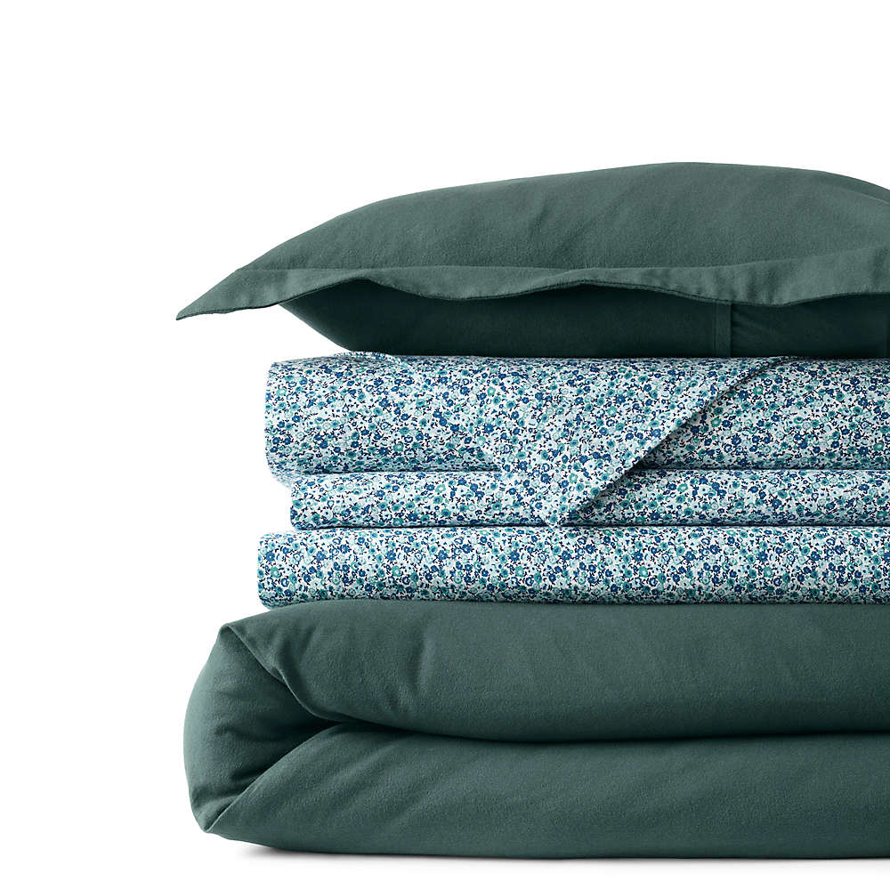 Comfy Super Soft Cotton Flannel Duvet Bed Cover - 5oz, Front