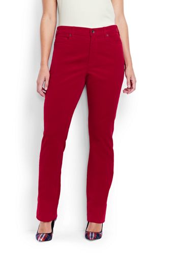 red corduroy jeans