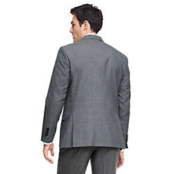 Men's Tailored Fit Wool Year'rounder Suit Jacket, Back