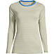 Women's Plus Size Cotton Rib Long Sleeve Crewneck T-Shirt, Front