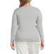 Women's Plus Size Cotton Rib T-shirt, Back