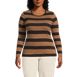 Women's Plus Size Cotton Rib T-shirt, Front