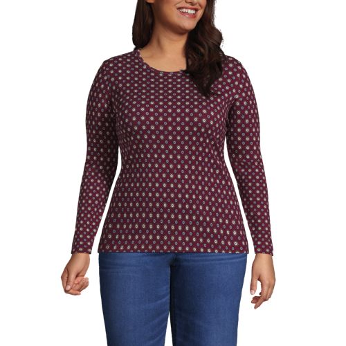 Lands' End Women's Petite High Rise Serious Sweats Pocket Leggings - Small  - Rich Burgundy : Target