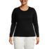 Women's Plus Size Cotton Rib T-shirt, Front