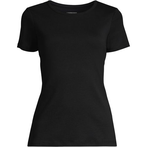 Women's All Cotton Short Sleeve Crewneck T-Shirt 