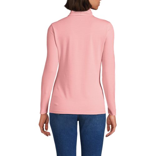 Sunset Coral Pink Thin Stripe