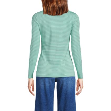 Women's Lightweight Jersey Skimming Long Sleeve Turtleneck - image 5