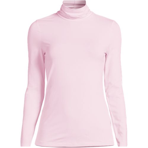 Women s Lightweight Jersey Skimming Long Sleeve Turtleneck Lands End