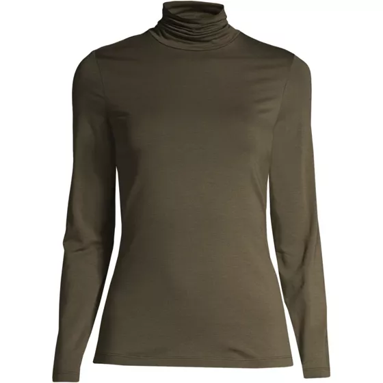 Lightweight Jersey Long Sleeve Turtleneck - primary