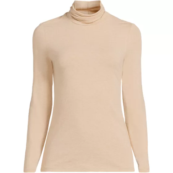 Lightweight Jersey Long Sleeve Turtleneck - primary
