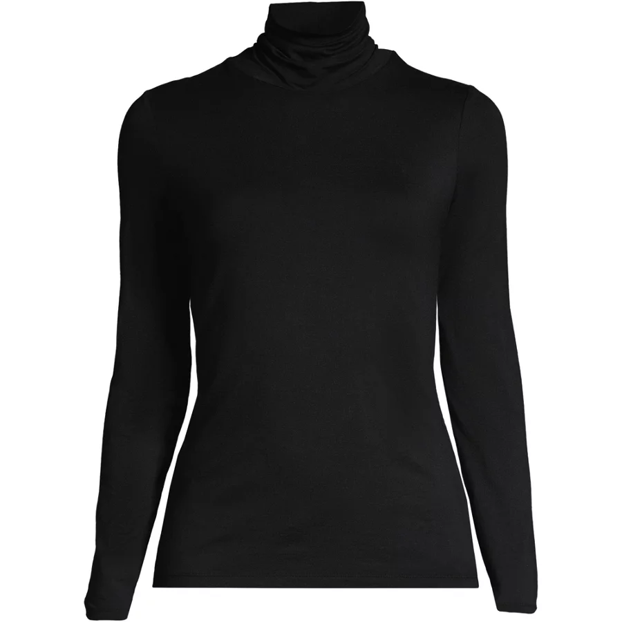 Lightweight Jersey Long Sleeve Turtleneck view 1