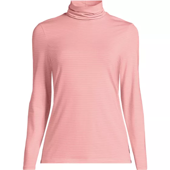 Tall Lightweight Jersey Long Sleeve Turtleneck - primary