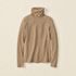 Plus Size Lightweight Jersey Long Sleeve Turtleneck, Front