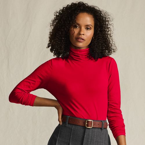 Women's Red Turtlenecks | Lands' End