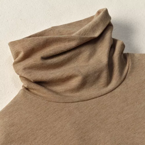 Lightweight Jersey Long Sleeve Turtleneck, alternative image