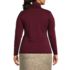 Plus Size Lightweight Jersey Long Sleeve Turtleneck, Back