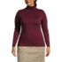 Plus Size Lightweight Jersey Long Sleeve Turtleneck, Front