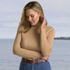 Women's Lightweight Jersey Skimming Long Sleeve Turtleneck, alternative image